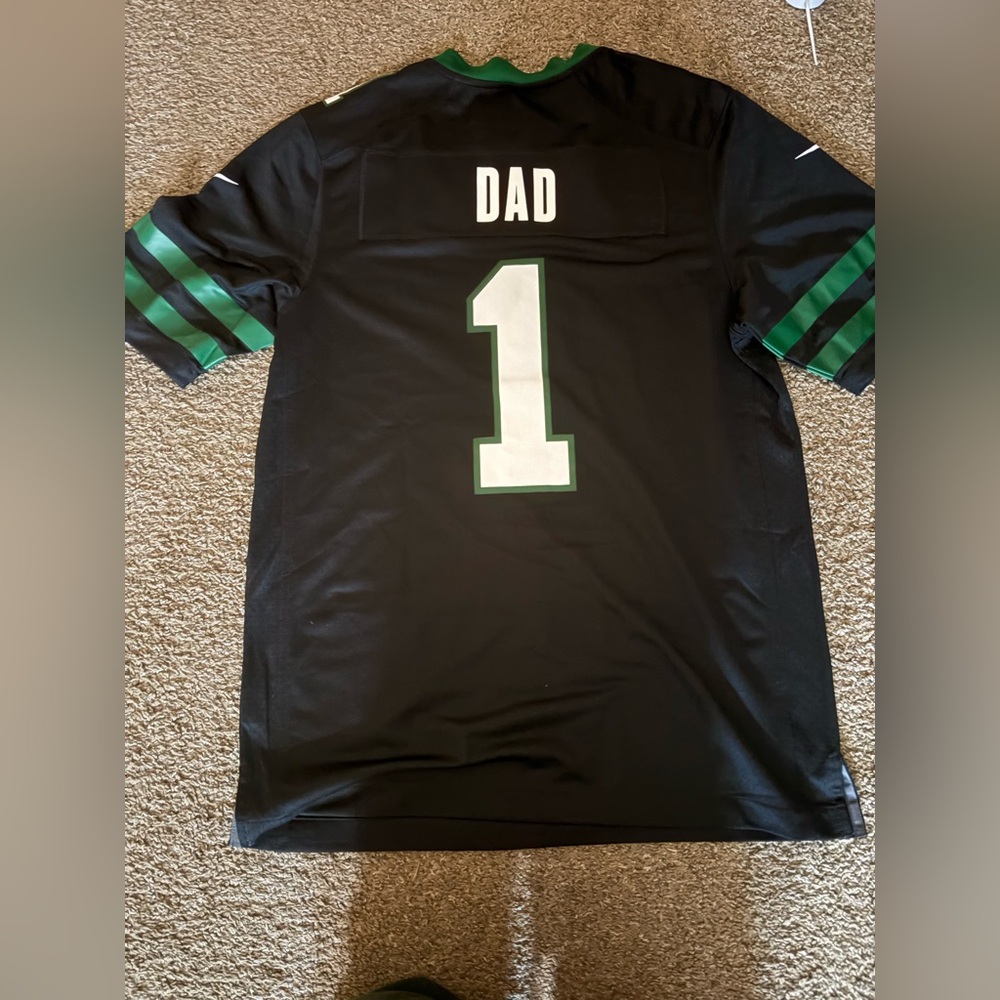 NWT NFL DAD Black and Green Jersey
